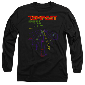 Atari Tempest Screen - Men's Long Sleeve T-Shirt Men's Long Sleeve T-Shirt Atari