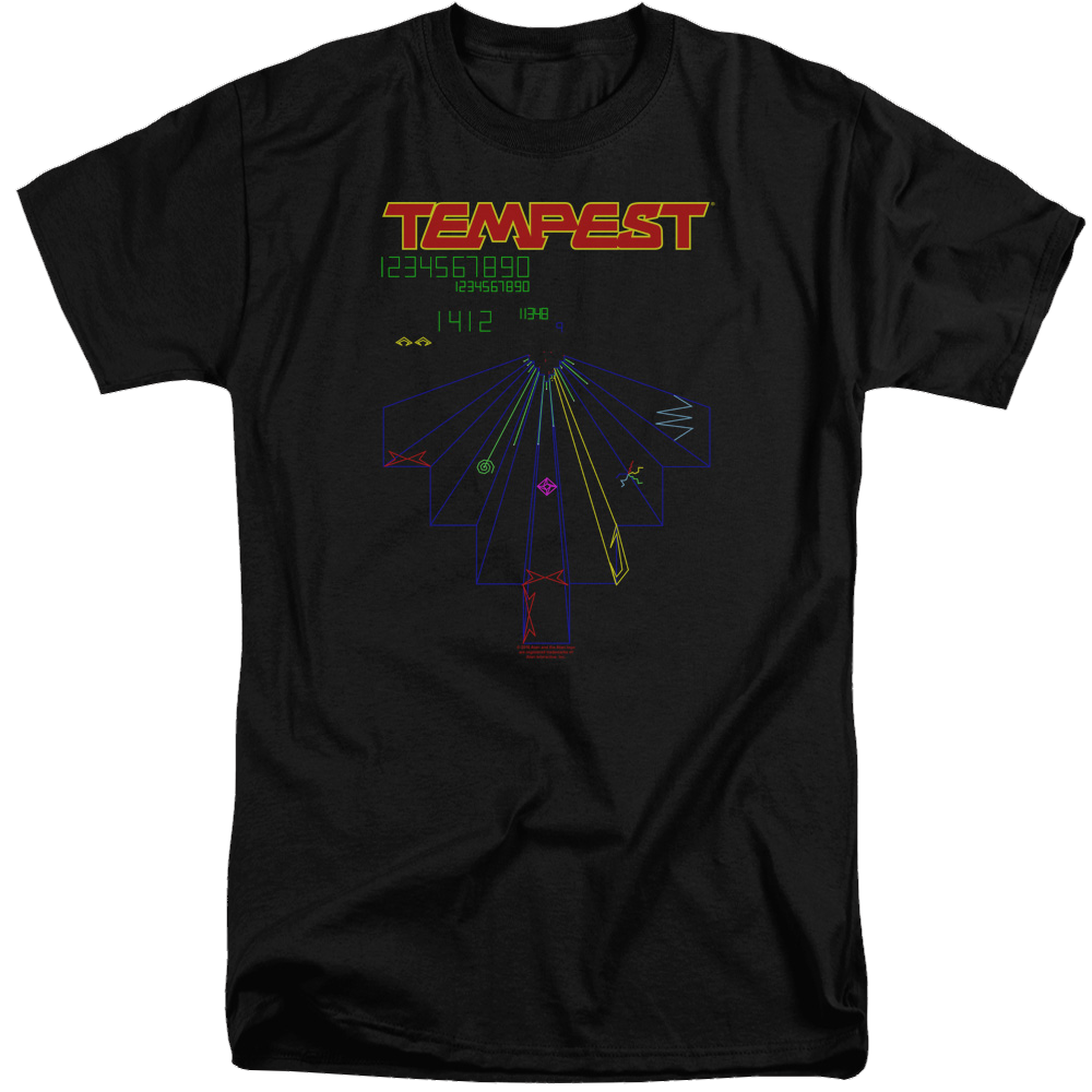 Atari Tempest Screen - Men's Tall Fit T-Shirt Men's Tall Fit T-Shirt Atari