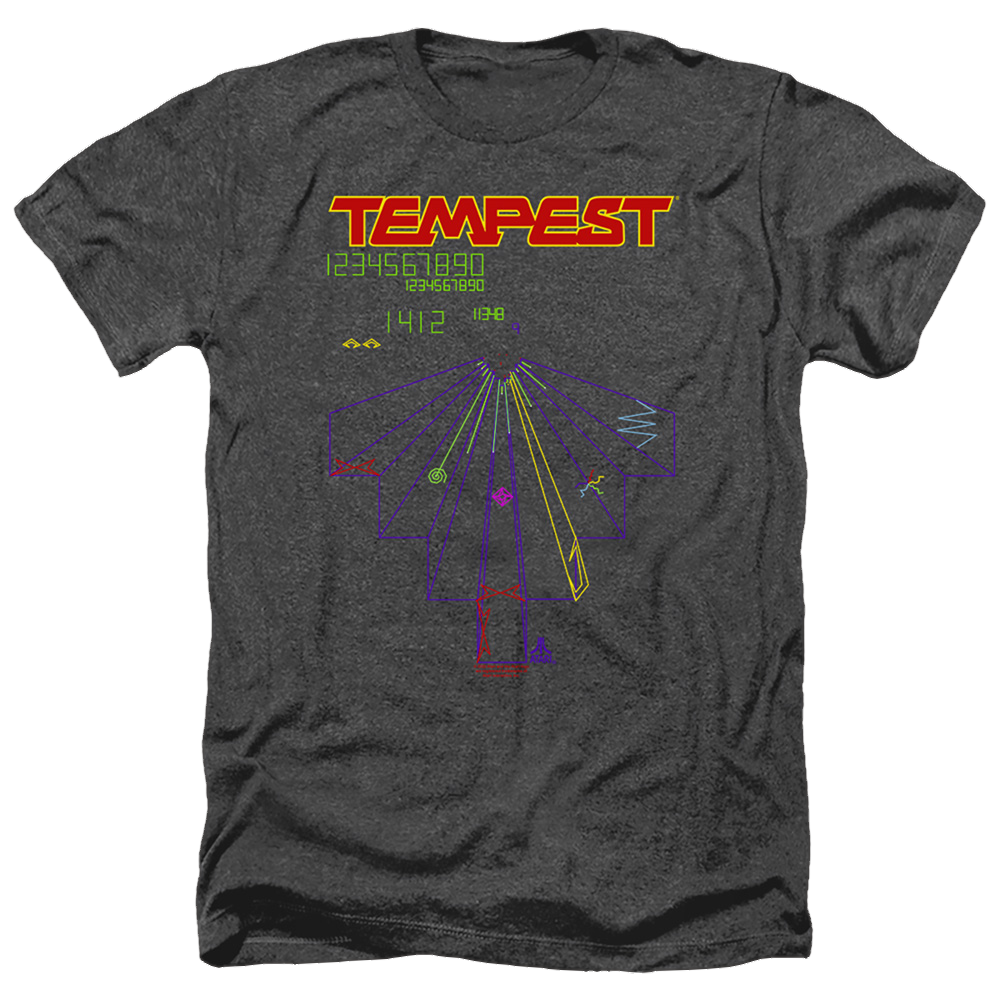 Atari Tempest Screen - Men's Heather T-Shirt Men's Heather T-Shirt Atari
