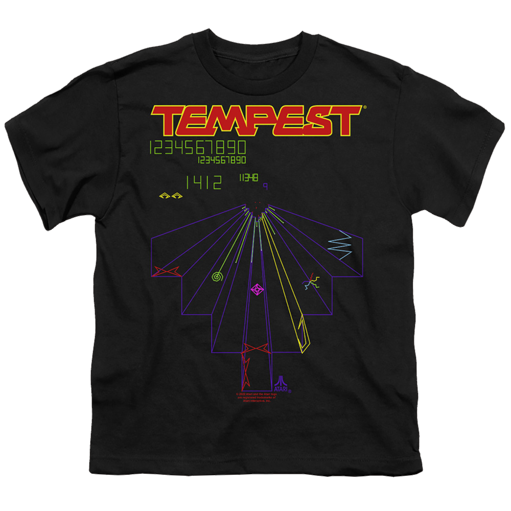 Atari Tempest Screen - Youth T-Shirt Youth T-Shirt (Ages 8-12) Atari
