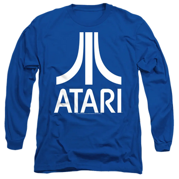 Royal men's long sleeve t-shirt with Atari Logo graphic