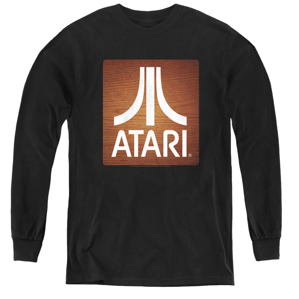 Atari Classic Wood Square - Youth Long Sleeve T-Shirt Youth Long Sleeve T-Shirt Atari