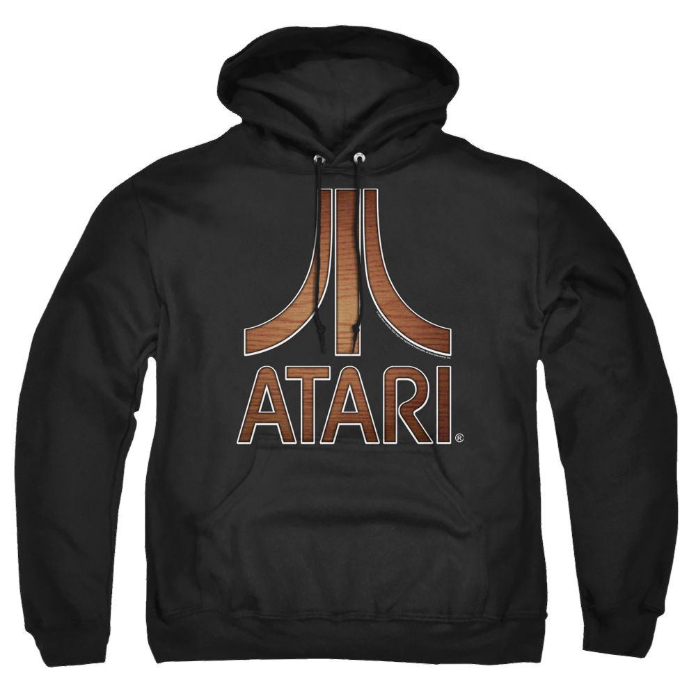 Atari Classic Wood Emblem - Pullover Hoodie Pullover Hoodie Atari