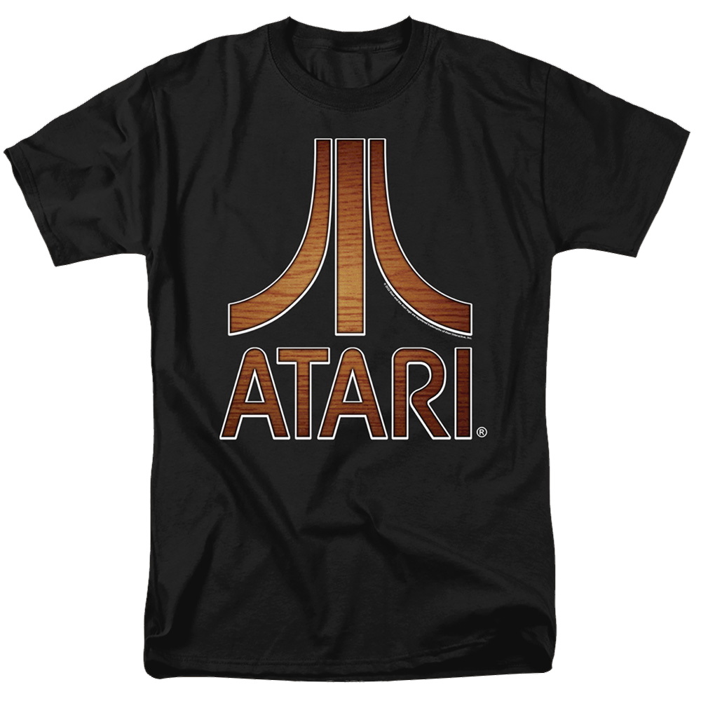 Atari Classic Wood Emblem - Men's Regular Fit T-Shirt Men's Regular Fit T-Shirt Atari