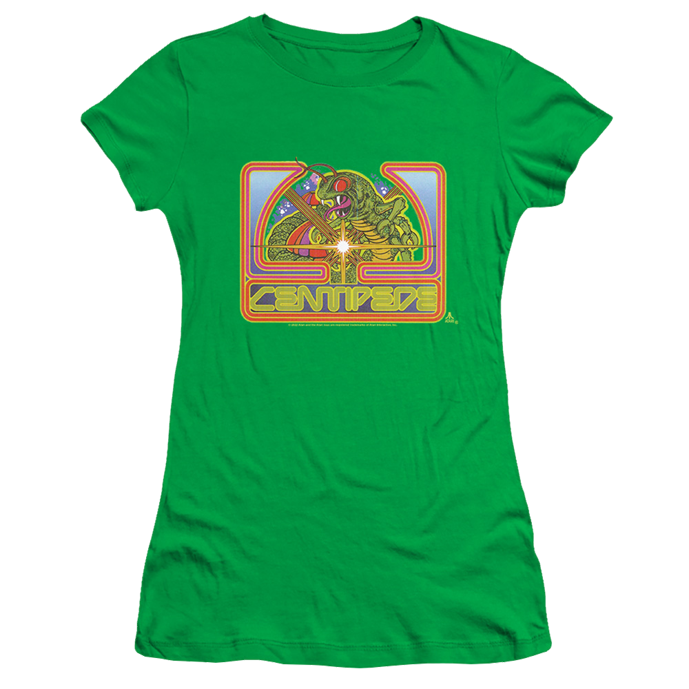 Atari Centipede Green - Juniors T-Shirt Juniors T-Shirt Atari