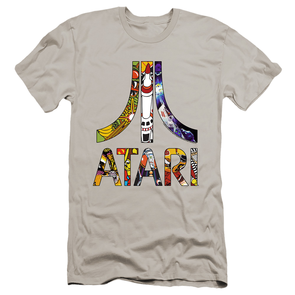 Atari Inset Art - Men's Premium Slim Fit T-Shirt Men's Premium Slim Fit T-Shirt Atari