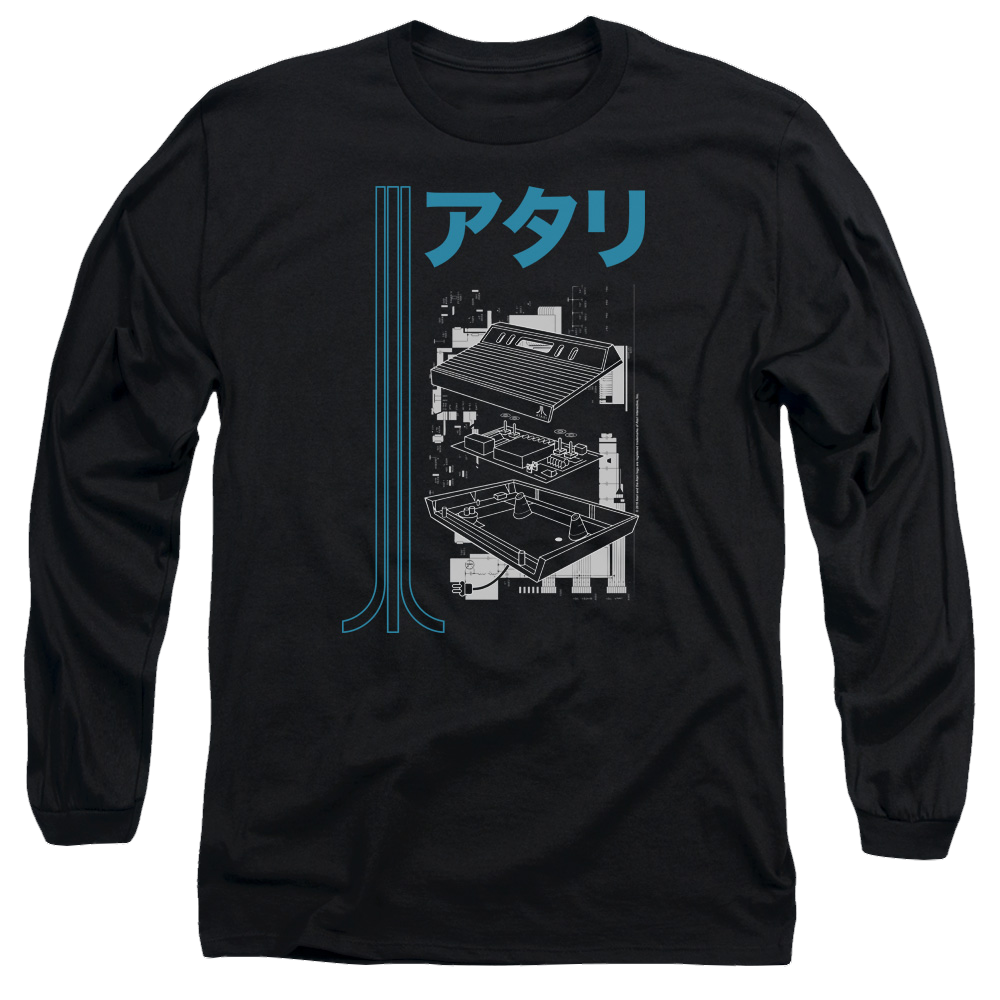 Atari Schematic - Men's Long Sleeve T-Shirt Men's Long Sleeve T-Shirt Atari