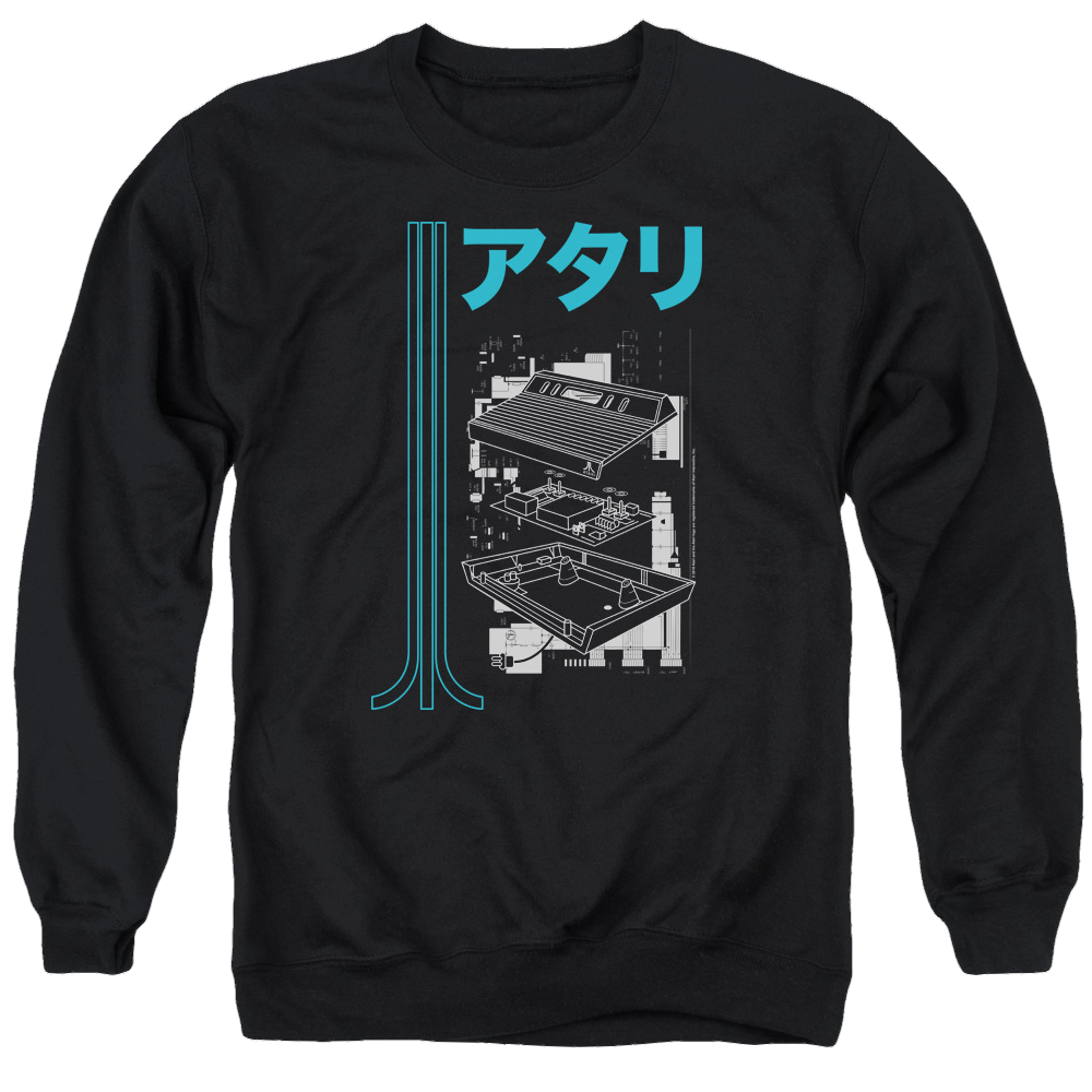 Atari Schematic - Men's Crewneck Sweatshirt Men's Crewneck Sweatshirt Atari
