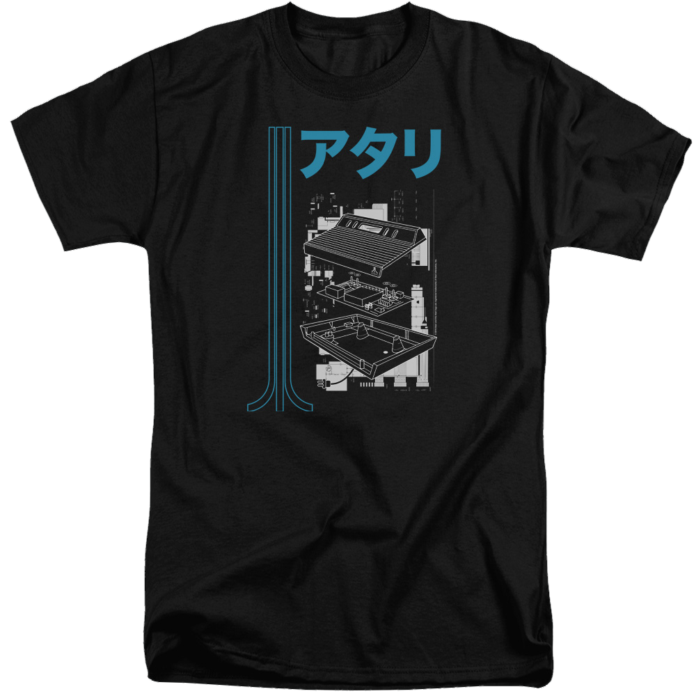 Atari Schematic - Men's Tall Fit T-Shirt Men's Tall Fit T-Shirt Atari