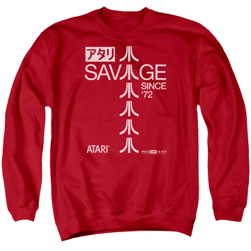 Atari Savage 72 - Men's Crewneck Sweatshirt Men's Crewneck Sweatshirt Atari
