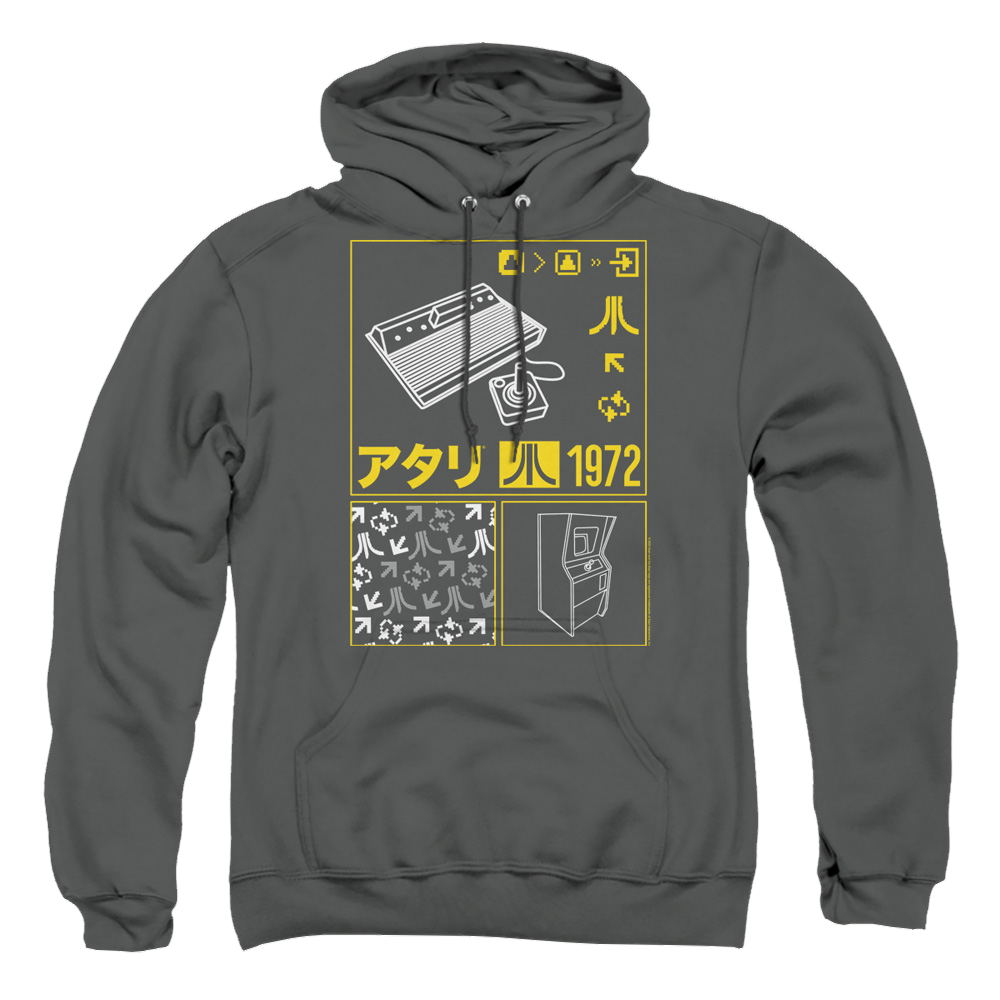 Atari Kanji Squares - Pullover Hoodie Pullover Hoodie Atari