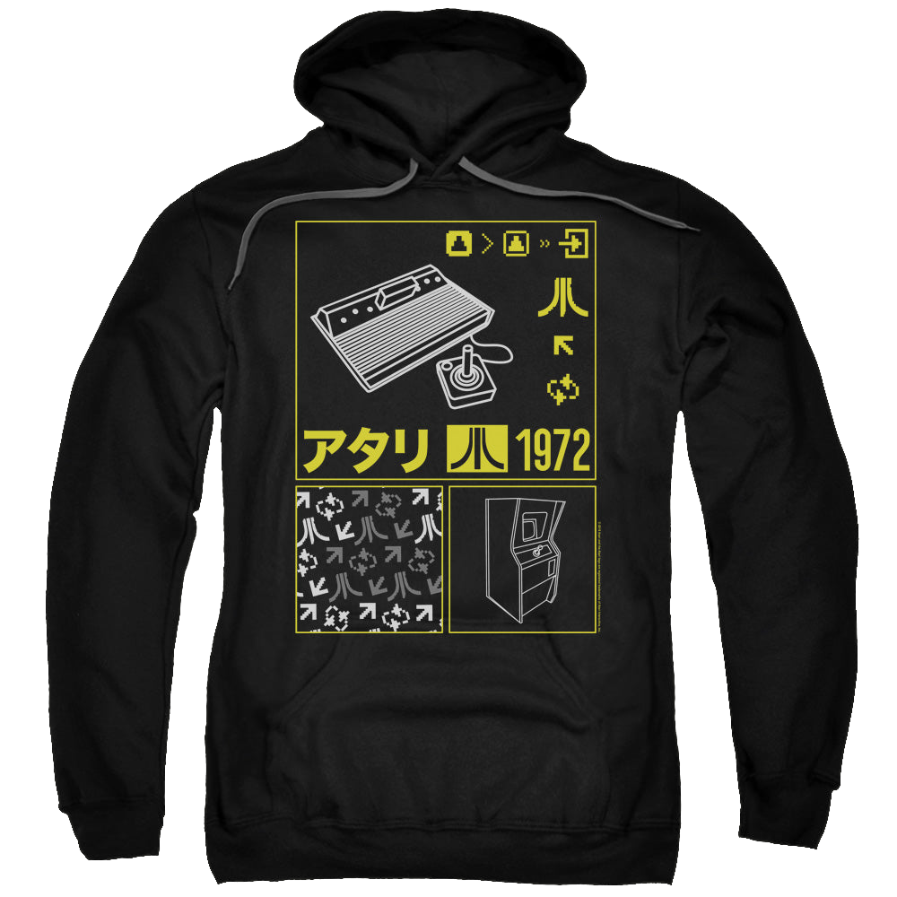 Atari Kanji Squares - Pullover Hoodie Pullover Hoodie Atari
