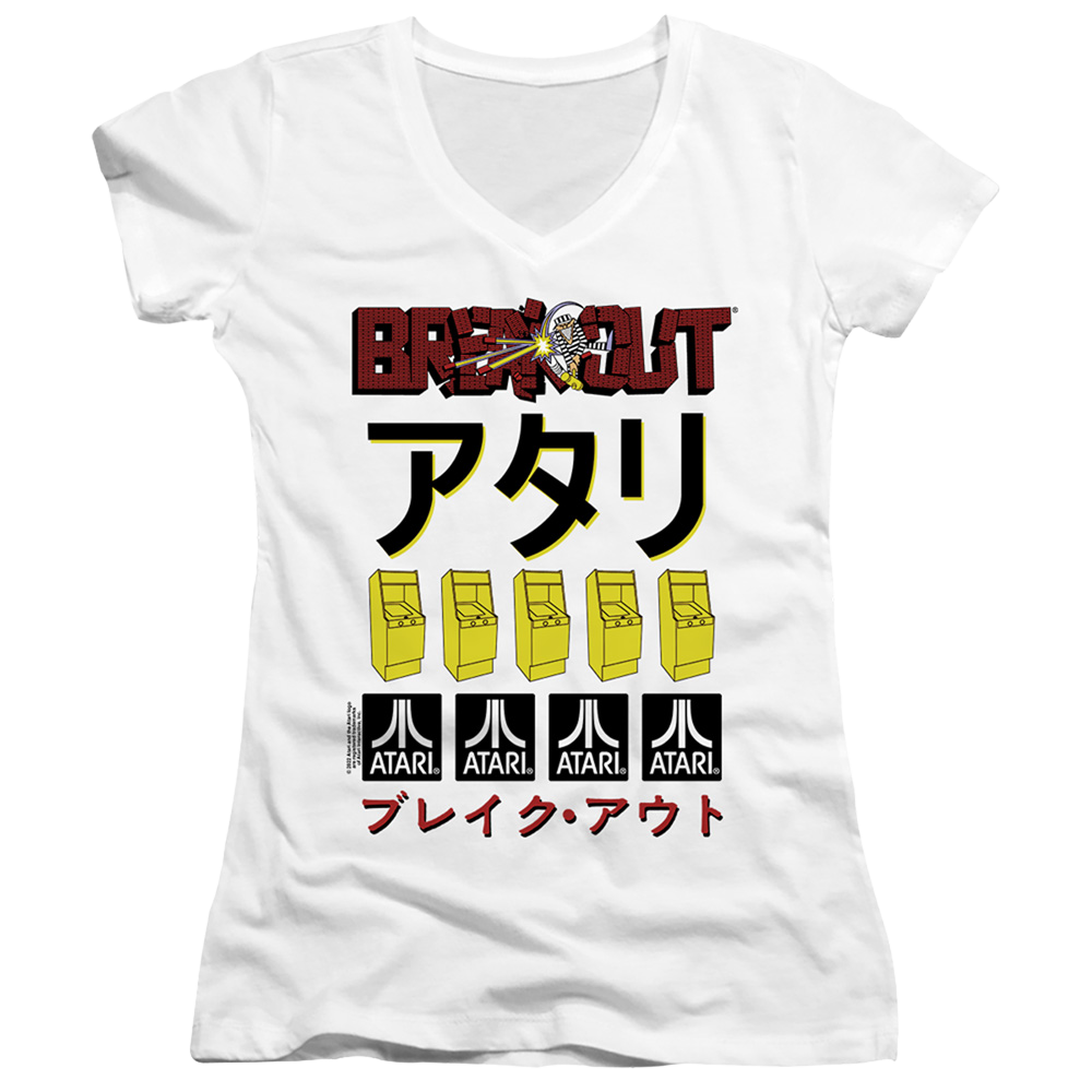 Atari Breakout Repeat - Juniors V-Neck T-Shirt Juniors V-Neck T-Shirt Atari