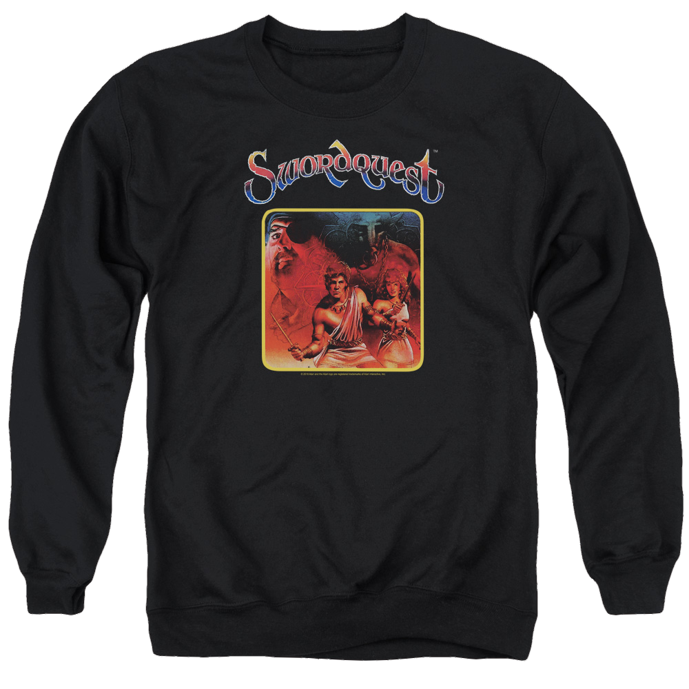 Atari Swordquest - Men's Crewneck Sweatshirt Men's Crewneck Sweatshirt Atari
