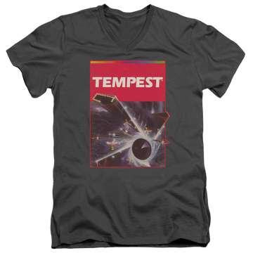 Atari Tempest Box Art - Men's V-Neck T-Shirt Men's V-Neck T-Shirt Atari