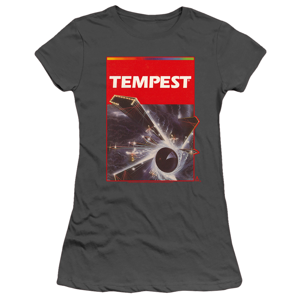 Atari Tempest Box Art - Juniors T-Shirt Juniors T-Shirt Atari