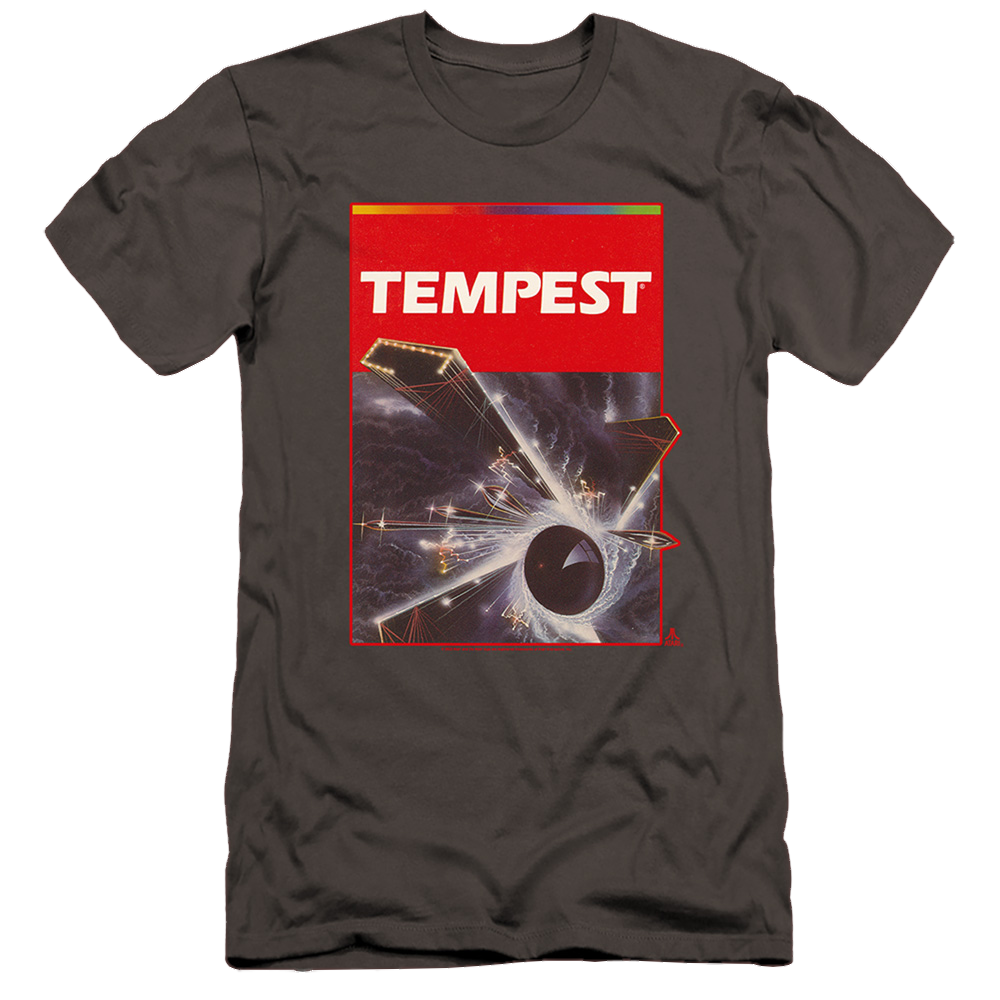 Atari Tempest Box Art - Men's Premium Slim Fit T-Shirt Men's Premium Slim Fit T-Shirt Atari