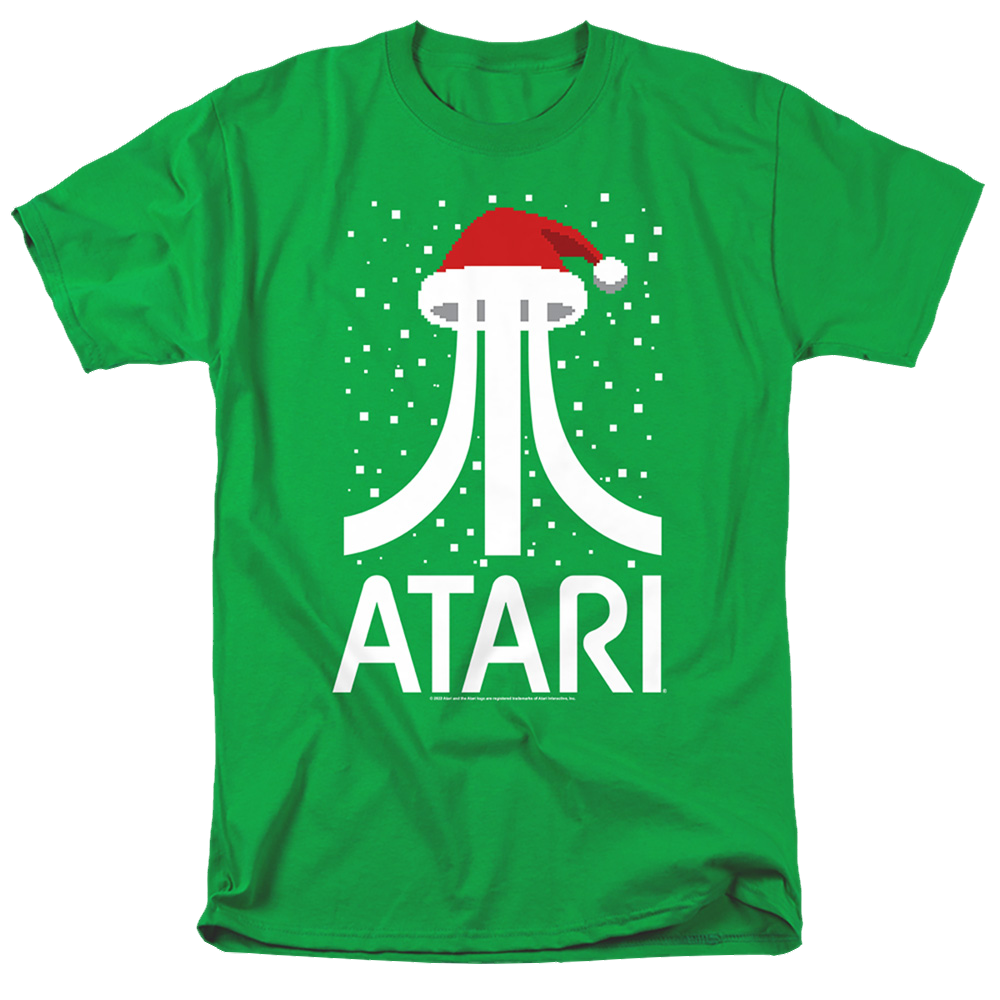 Atari Pixel Santa Hat - Men's Regular Fit T-Shirt Men's Regular Fit T-Shirt Atari