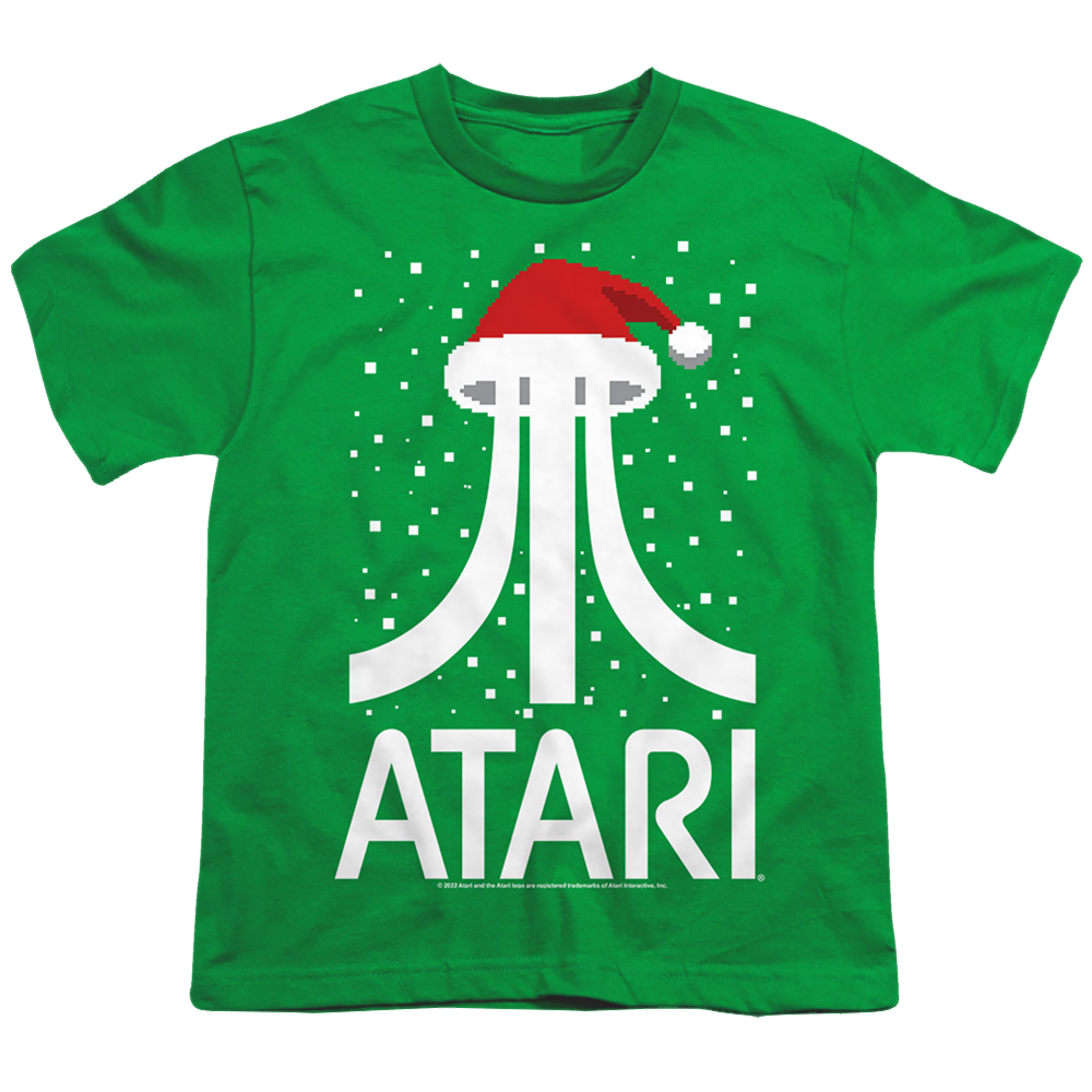 Atari Pixel Santa Hat - Youth T-Shirt Youth T-Shirt (Ages 8-12) Atari