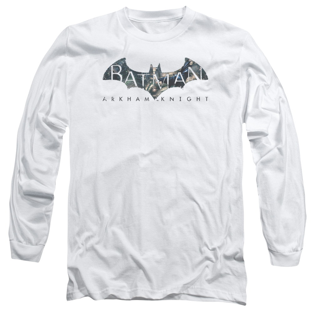 Batman - Arkham Descending Logo - Men's Long Sleeve T-Shirt Men's Long Sleeve T-Shirt Batman