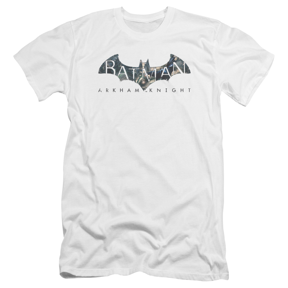 Batman - Arkham Descending Logo - Men's Premium Slim Fit T-Shirt Men's Premium Slim Fit T-Shirt Batman