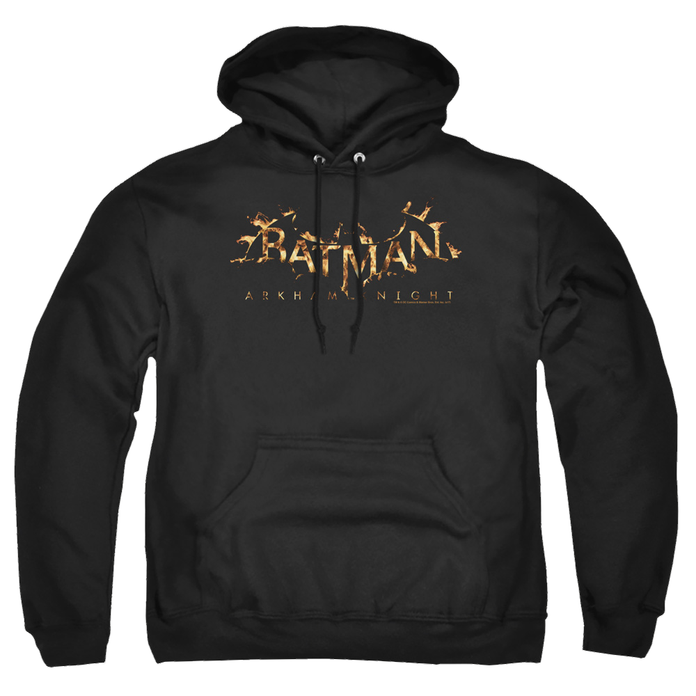Batman - Arkham Ak Flame Logo - Pullover Hoodie Pullover Hoodie Batman