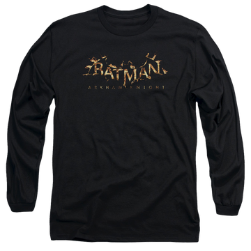Batman - Arkham Ak Flame Logo - Men's Long Sleeve T-Shirt Men's Long Sleeve T-Shirt Batman