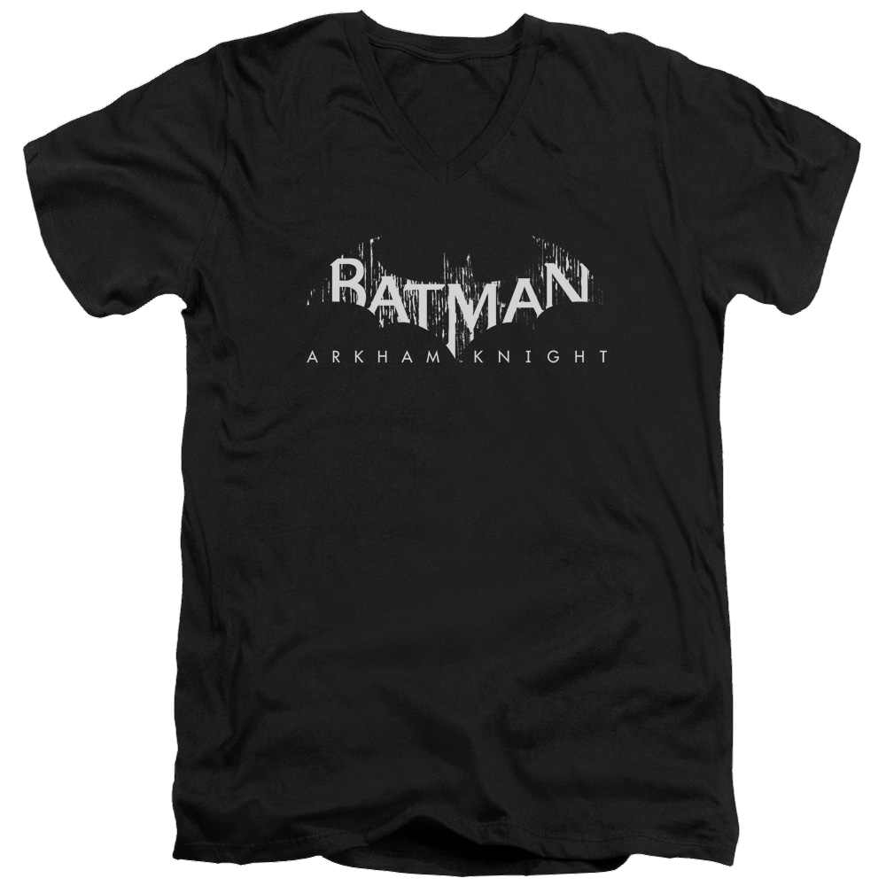Batman - Arkham Ak Splinter Logo - Men's V-Neck T-Shirt Men's V-Neck T-Shirt Batman