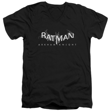 Batman - Arkham Ak Splinter Logo - Men's V-Neck T-Shirt Men's V-Neck T-Shirt Batman