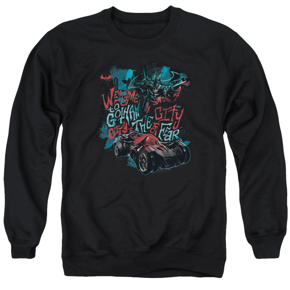 Batman - Arkham City Of Fear - Men's Crewneck Sweatshirt Men's Crewneck Sweatshirt Batman