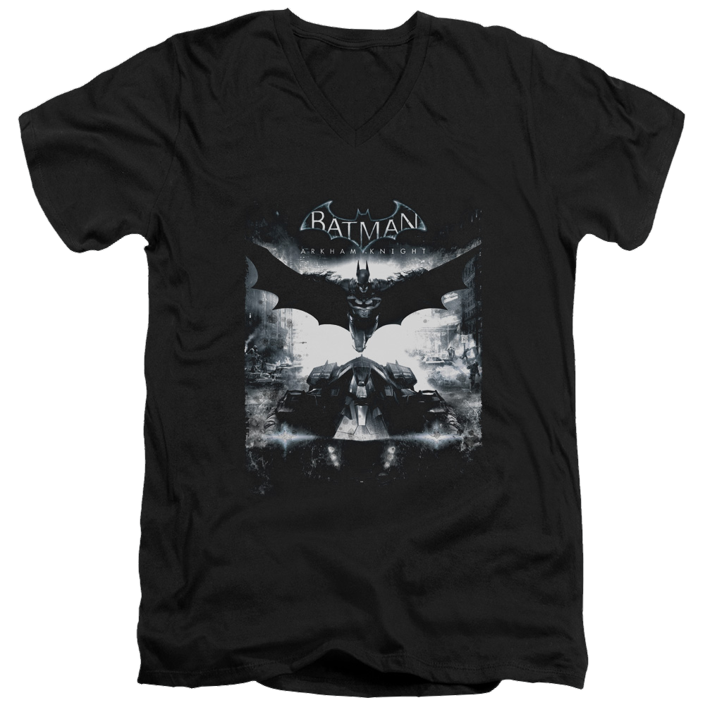 Batman - Arkham Forward Force - Men's V-Neck T-Shirt Men's V-Neck T-Shirt Batman