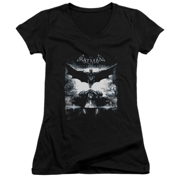Batman - Arkham Forward Force - Juniors V-Neck T-Shirt Juniors V-Neck T-Shirt Batman