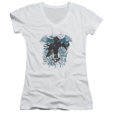 Batman - Arkham I Know - Juniors V-Neck T-Shirt Juniors V-Neck T-Shirt Batman