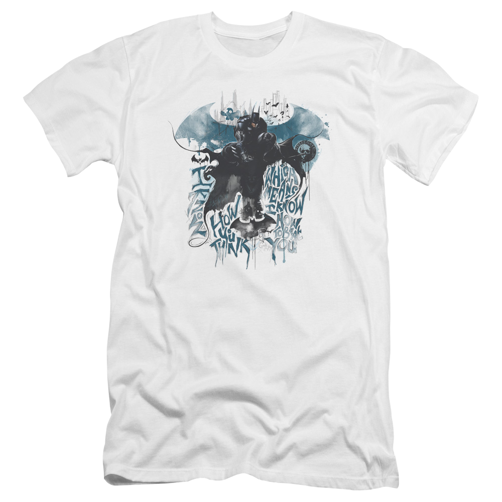 Batman - Arkham I Know - Men's Premium Slim Fit T-Shirt Men's Premium Slim Fit T-Shirt Batman