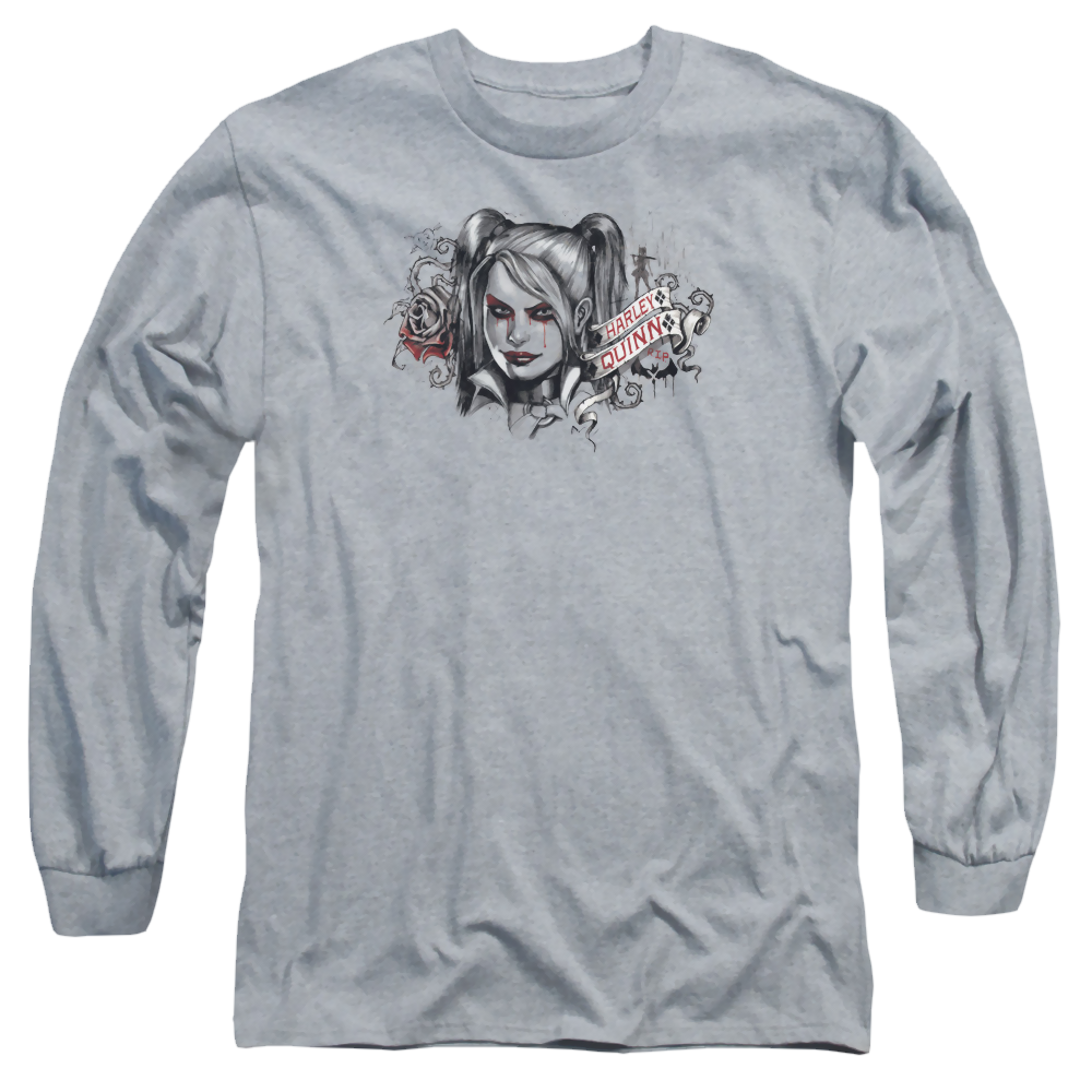 Batman - Arkham Hq Sketch - Men's Long Sleeve T-Shirt Men's Long Sleeve T-Shirt Batman