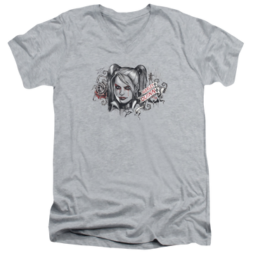 Batman - Arkham Hq Sketch - Men's V-Neck T-Shirt Men's V-Neck T-Shirt Batman