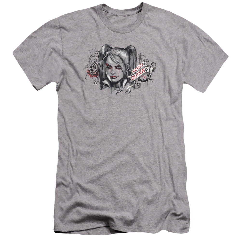Batman - Arkham Hq Sketch - Men's Premium Slim Fit T-Shirt Men's Premium Slim Fit T-Shirt Batman