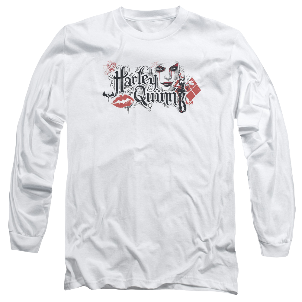 Batman - Arkham Lips - Men's Long Sleeve T-Shirt Men's Long Sleeve T-Shirt Batman