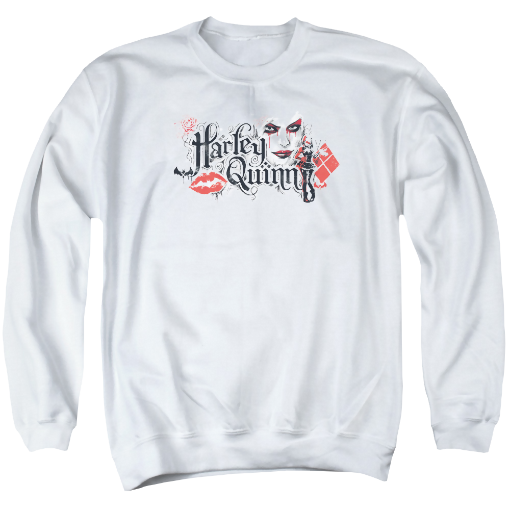 Batman - Arkham Lips - Men's Crewneck Sweatshirt Men's Crewneck Sweatshirt Batman