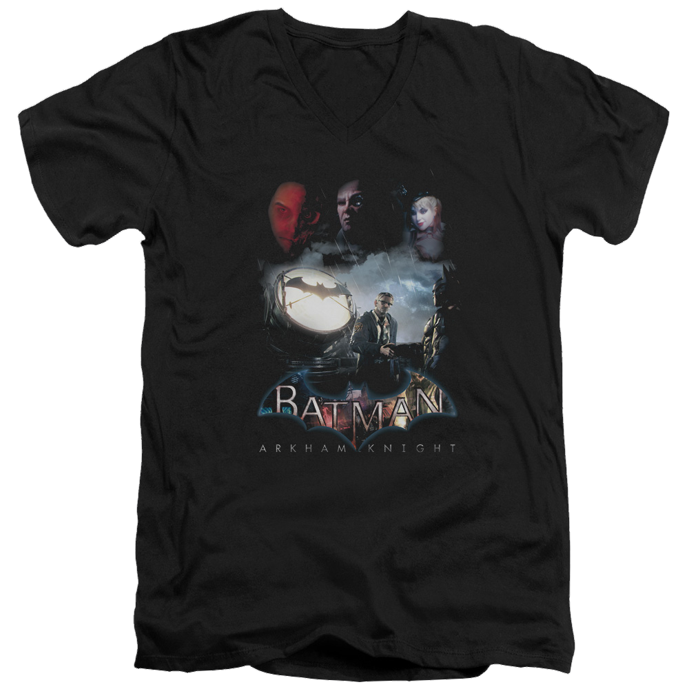 Batman - Arkham Villain Storm - Men's V-Neck T-Shirt Men's V-Neck T-Shirt Batman