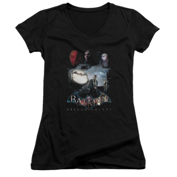 Batman - Arkham Villain Storm - Juniors V-Neck T-Shirt Juniors V-Neck T-Shirt Batman