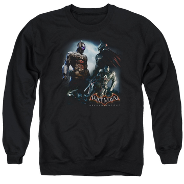 Batman - Arkham Face Off - Men's Crewneck Sweatshirt Men's Crewneck Sweatshirt Batman