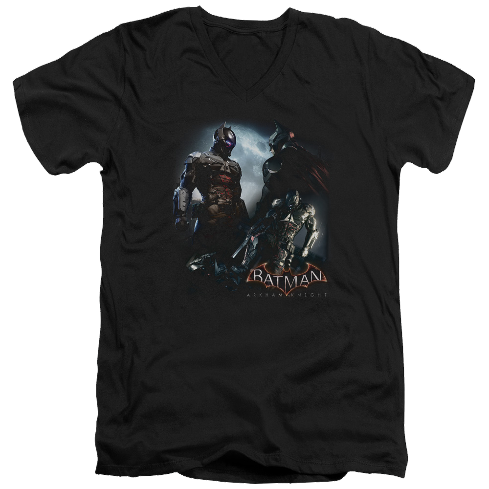 Batman - Arkham Face Off - Men's V-Neck T-Shirt Men's V-Neck T-Shirt Batman
