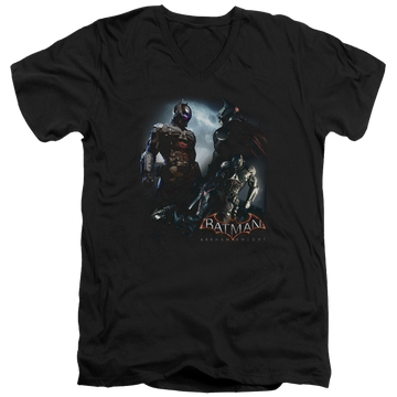 Batman - Arkham Face Off - Men's V-Neck T-Shirt Men's V-Neck T-Shirt Batman
