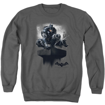 Batman - Arkham Perched - Men's Crewneck Sweatshirt Men's Crewneck Sweatshirt Batman