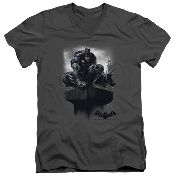 Batman - Arkham Perched - Men's V-Neck T-Shirt Men's V-Neck T-Shirt Batman