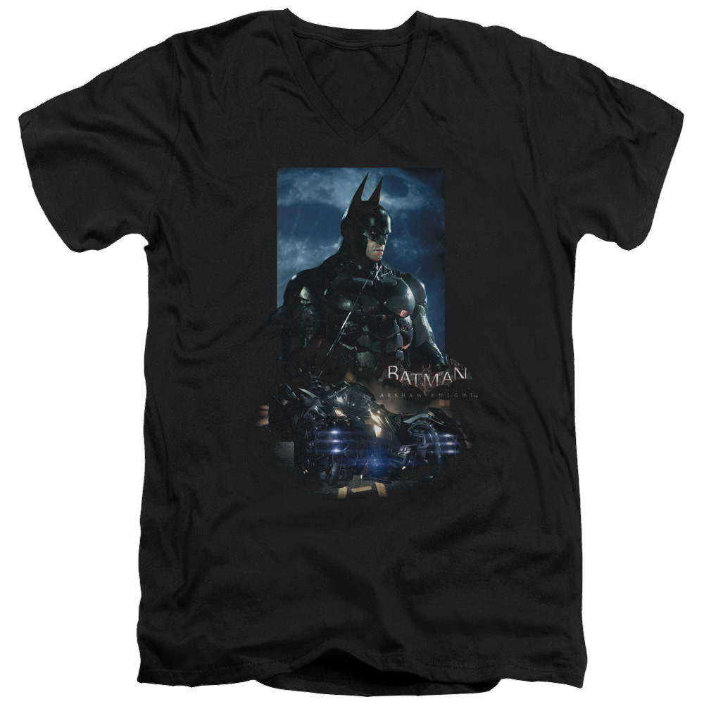 Batman - Arkham Batmobile - Men's V-Neck T-Shirt Men's V-Neck T-Shirt Batman