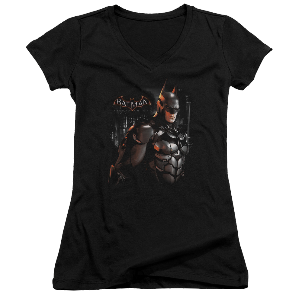 Batman - Arkham Dark Knight - Juniors V-Neck T-Shirt Juniors V-Neck T-Shirt Batman