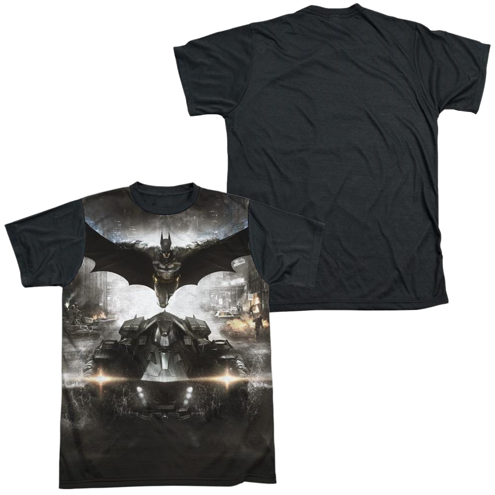 Batman - Arkham Poster - Men's Black Back T-Shirt Men's Black Back T-Shirt Batman