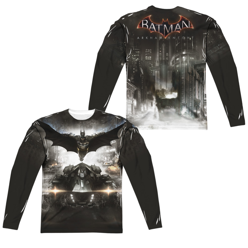 Batman - Arkham Poster Men's All-Over Print T-Shirt Men's All-Over Print Long Sleeve Batman